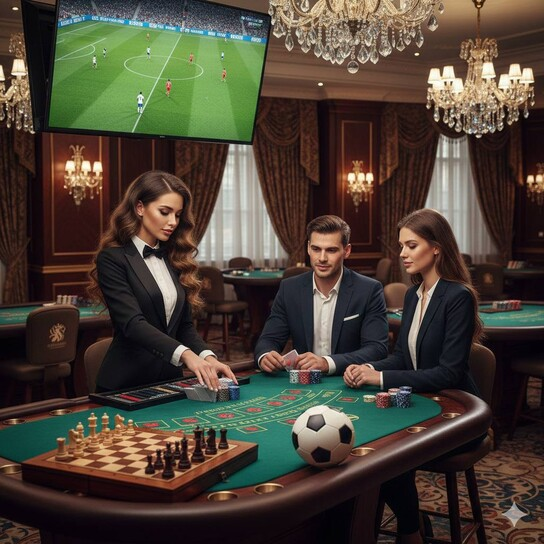 高端棋牌意境图